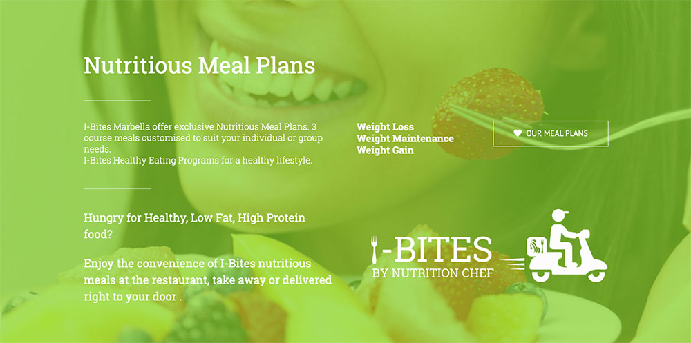 website design marbella wordpress design restaurant i bites marbella i bites marbella website design by disenoideas wordpress designers