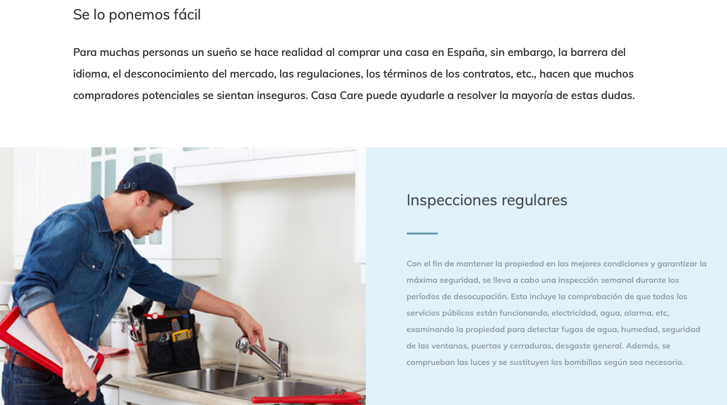Casa Care Property Management Services Website designed by Wiidoo Media