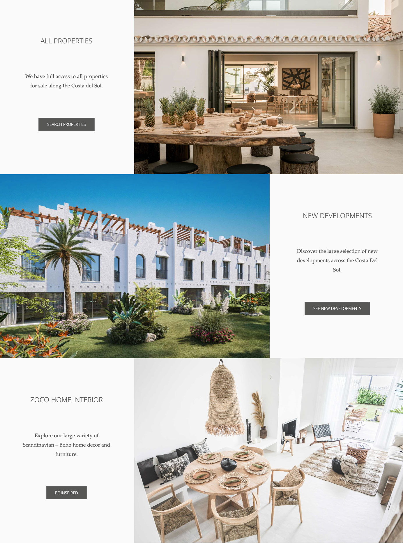 resales online property wordpress plugin multilingual search website marbella Mobile first website design marbella zoco homes real estate website design