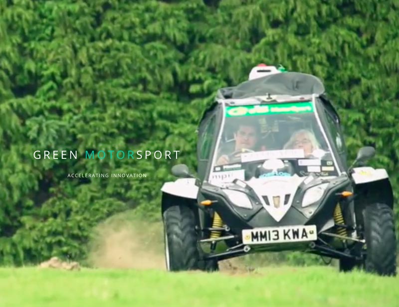 WordPress website design 2020 Green Motor Sport, liquid cooled electric engines.