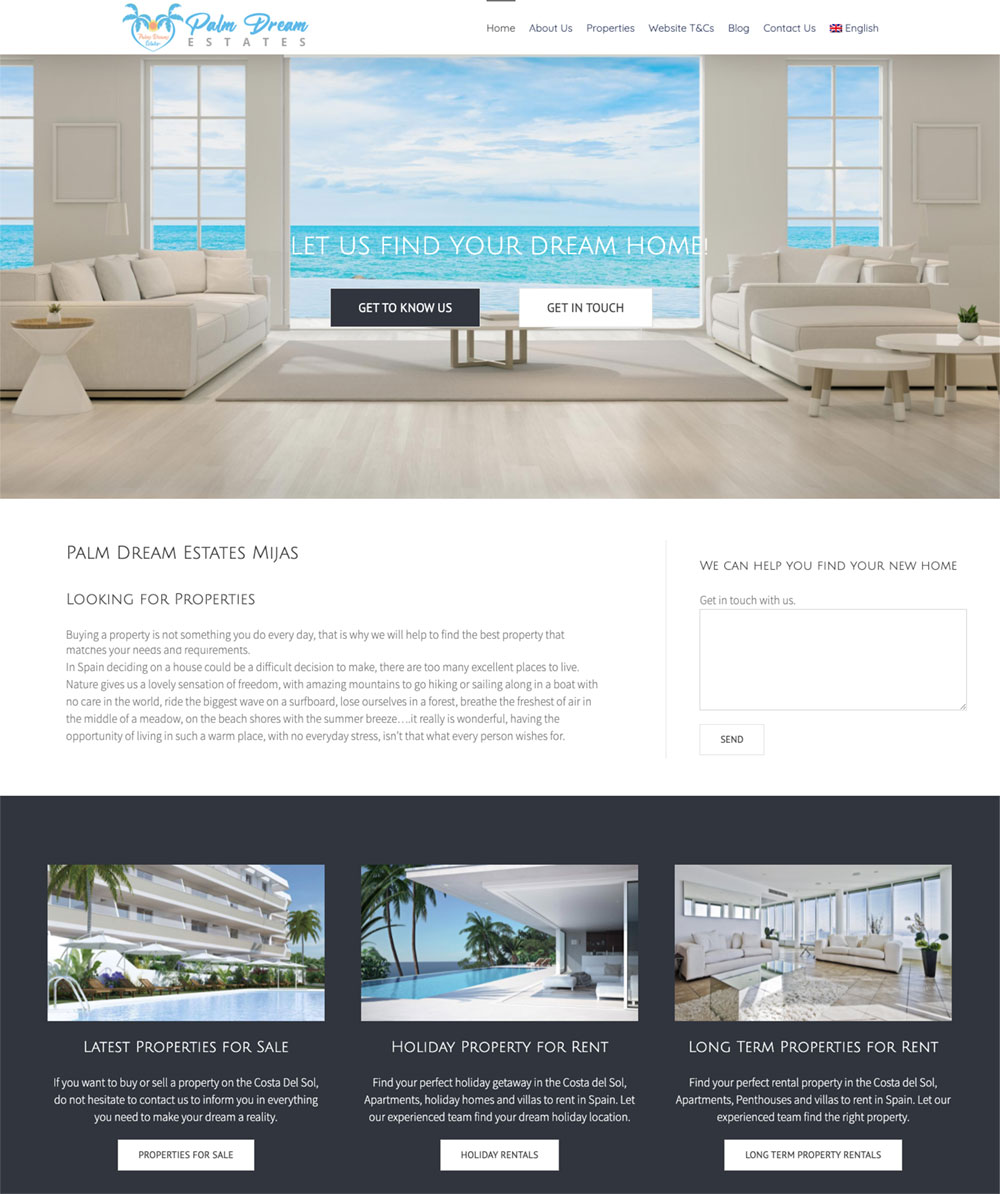real estate marbella website with resales online plugin for wordpress