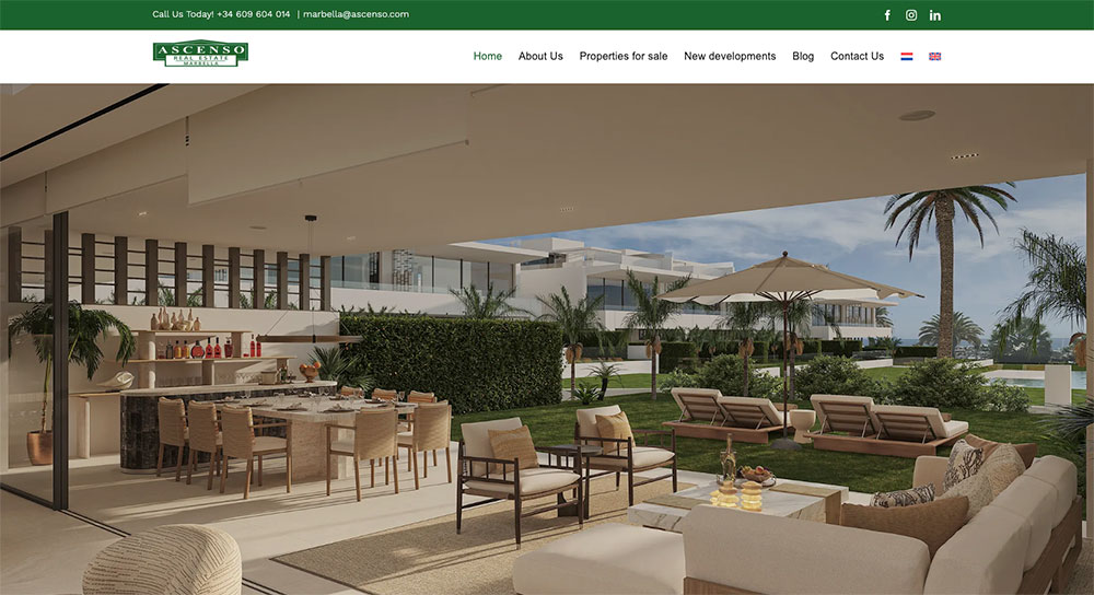 ascenso real estate agency in marbella wordpress website design ascenso real estate agency in marbella wordpress website design