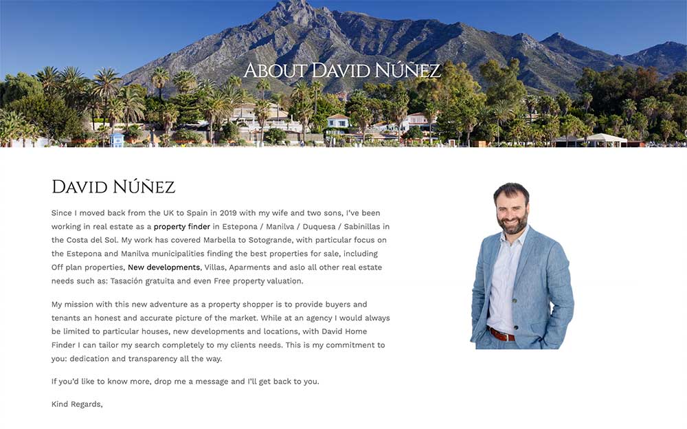 WordPress website design Property Finder Estepona Manilva Duquesa Sabinillas Real Estate Property Finder Estepona Manilva Duquesa Sabinillas Real Estate