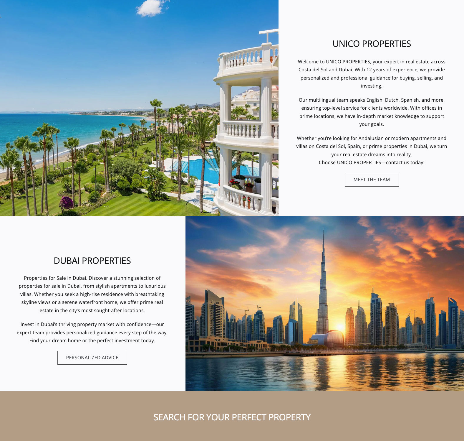 unico properties real estate website design wordpress designers unico properties real estate website design wordpress designers