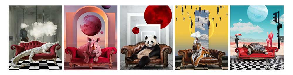 david hopkins digital artists contemporary art marbella Sofa Safari david hopkins digital artists contemporary art marbella Sofa Safari